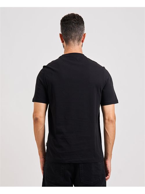 Bugatti men's black t-shirt with chest logo BUGATTI | 8350- 95040290